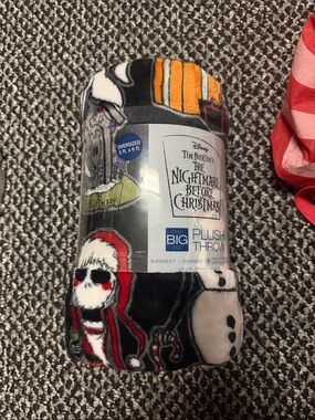 The Big One Plush Throw - Black, Red, Orange, White